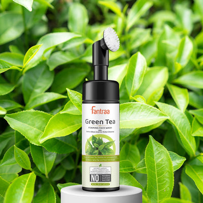 Green Tea Foaming Face Wash with Rosehip and Lemongrass Extract For Reduce Aging Sign and Potent Anti-Oxidant - 150ml